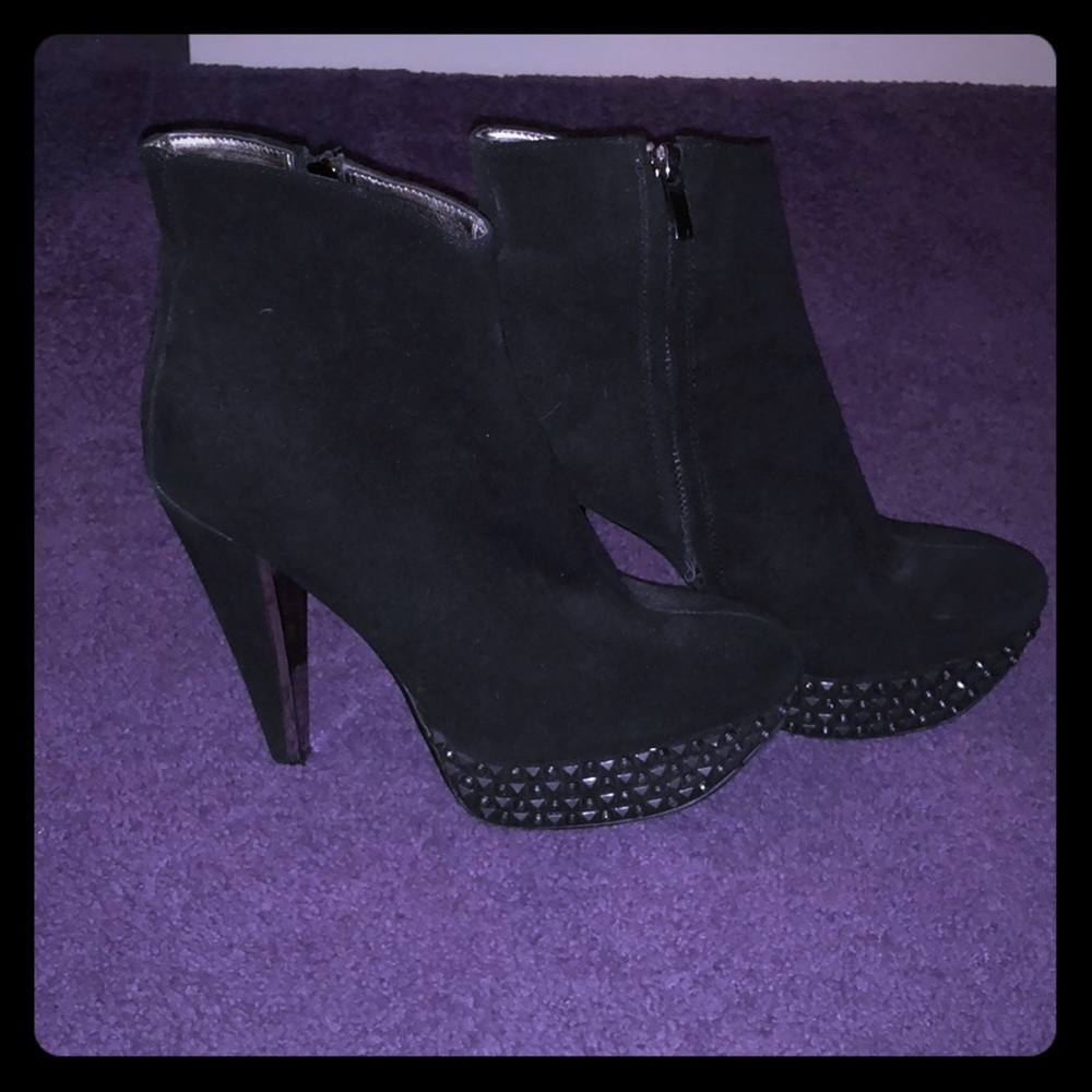 Sam Edelman sparkle and stud booties